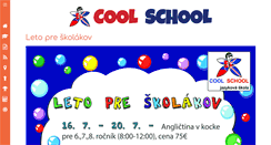 Desktop Screenshot of coolschoolsenica.sk