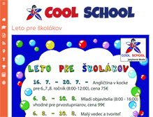 Tablet Screenshot of coolschoolsenica.sk